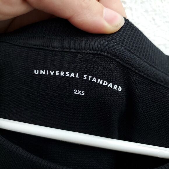 NWT UNIVERSAL STANDARD Classic Light Terry Cloth Tie Sweatshirt Dress - Picture 10 of 15